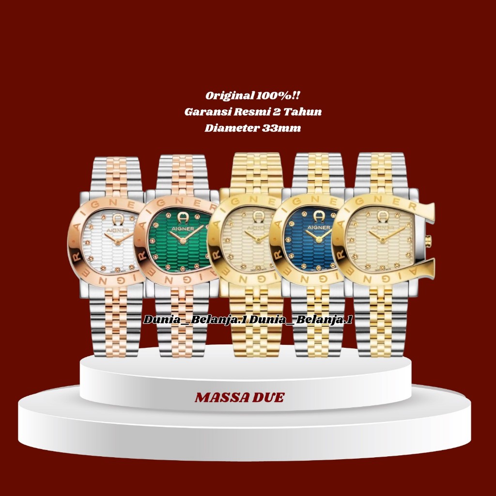 Original 100% AIGNER AGW.249001 AGW.249002 AGW.249003 AGW.249004 AGW.249005 Massa Due Jam Tangan Wan