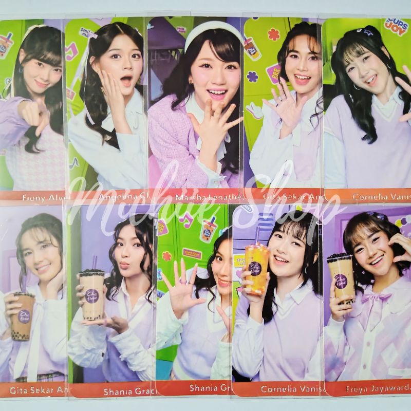Photocard JKT48 x Chatime Seventeen Official | Photocard Chatime x JKT48