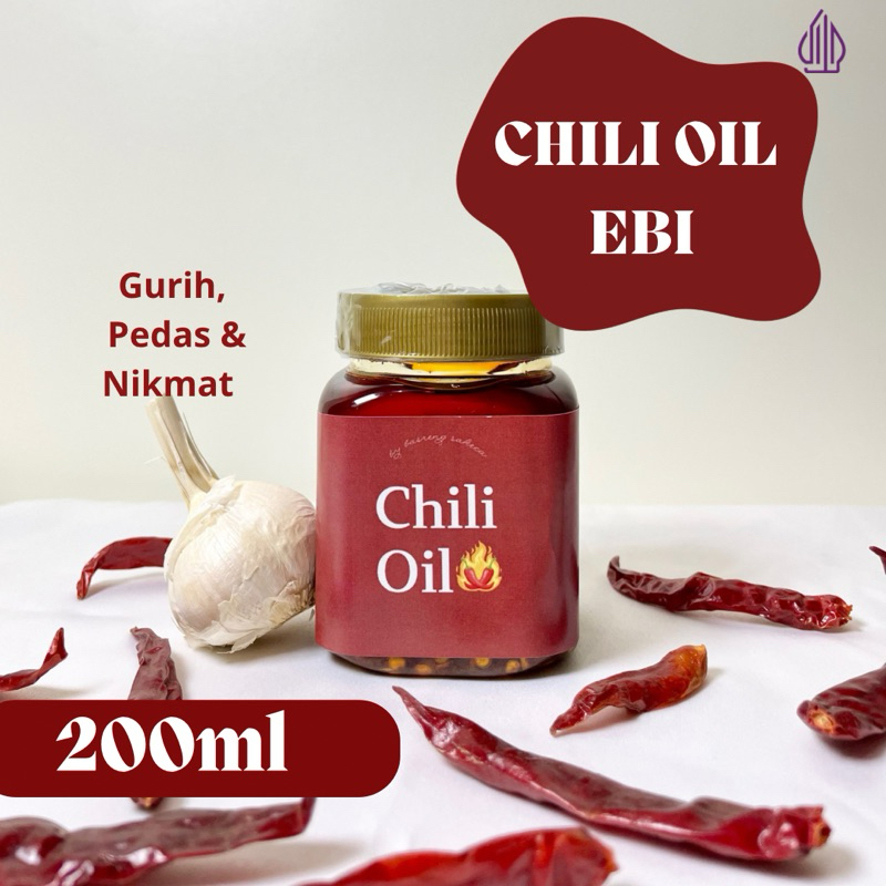 

Chili Oil Ebi Minyak cabe 200ml HALAL SERBAGUNA by basreng sakeca