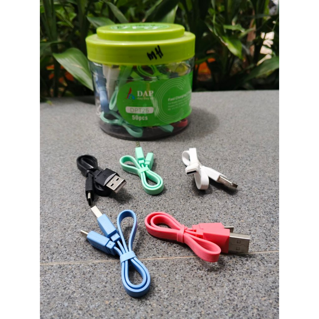 KABEL CHARGER USB A TO TYPE C TYPE-C 25CM DPT25 USB CASAN LIGHTNING 25CM DPL25 CABLE MICRO VANVO VBT