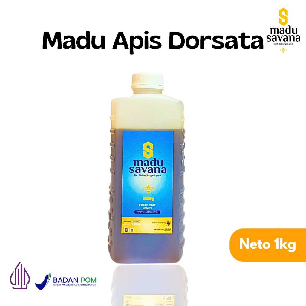 

MADU SAVANA Honey 1Kg | ORIGINAL HUTAN DORSATA Murni Asli Tanpa Campuran Kimia Sudah Bpom Halal