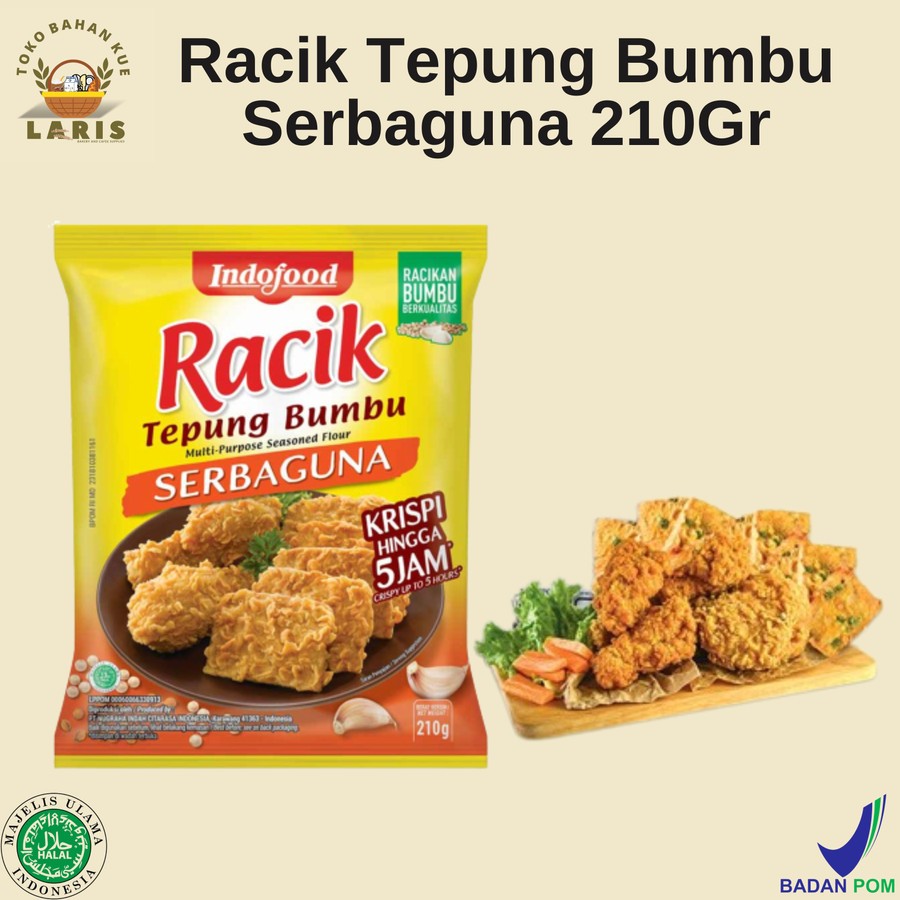 

RACIK TEPUNG BUMBU SERBAGUNA 210 GRAM