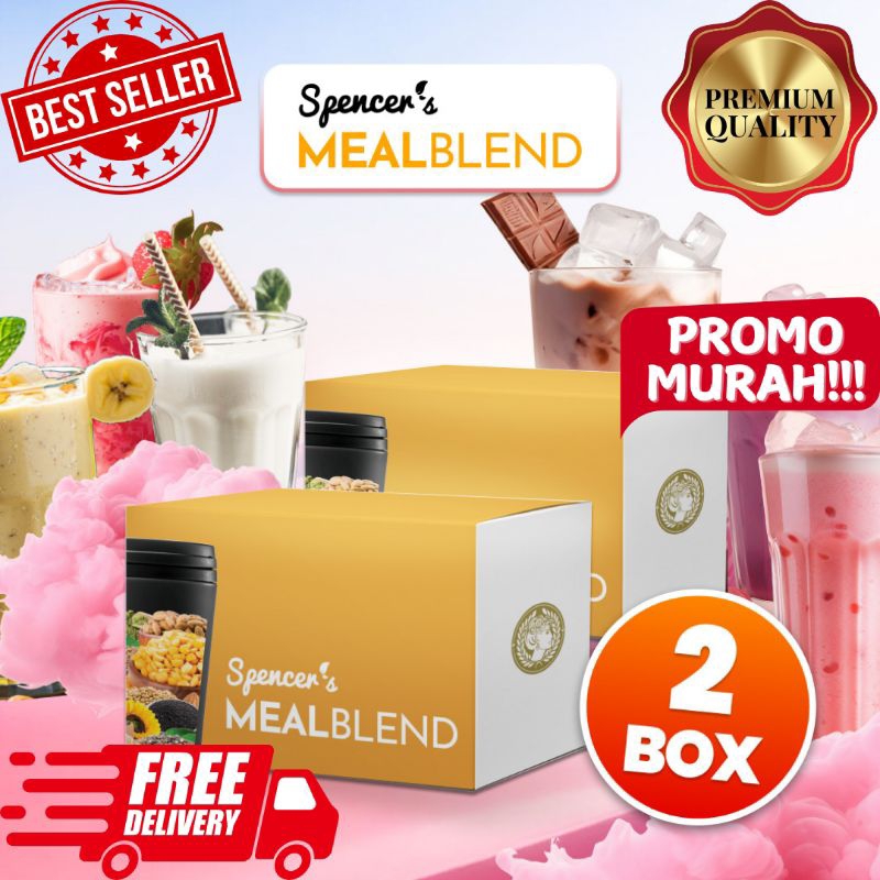 

PROMO!!! 2BOX SPENCER'S MEALBLEND VARIAN RASA Dark choco, cappucino (1BOX ISI 15 SACHET) DIET SEHAT TANPA RIBET AMAN DIKONSUMSI SEMUA USIA PENDERITA GERD DAN IBU MENYUSUI