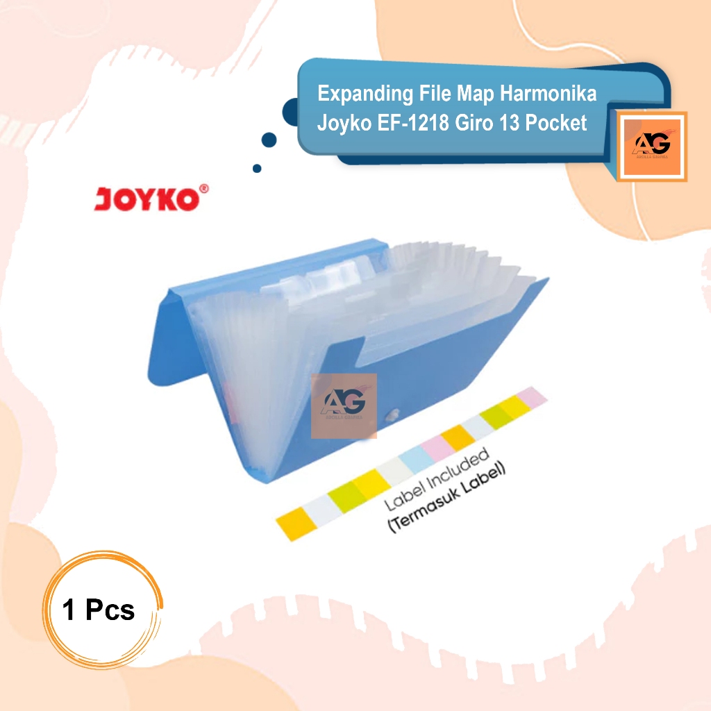 

MAP PEMISAH FILE | MAP SEKAT | EXPANDING FILE MAP Harmonika Joyko EF-1218 Giro 13 Pocket