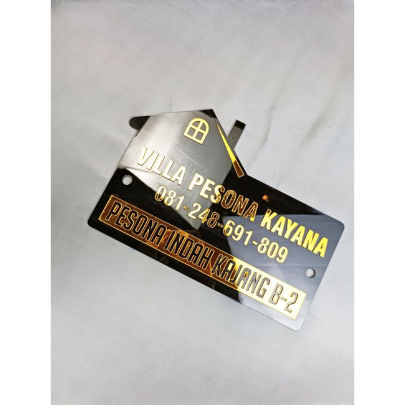 nomer rumah akrilik nomer rumah custom