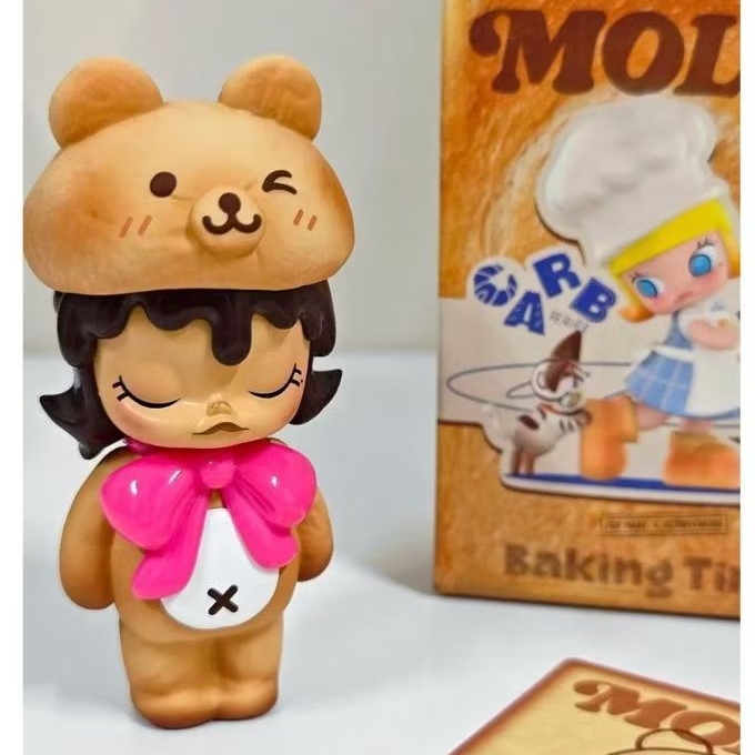 SECRET MOLLY CARB LOVER SERIES FIGURES ORIGINAL POP MART - Pretend Bear Bread