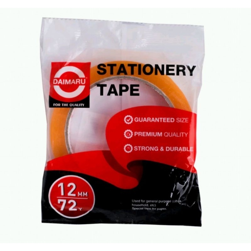 

Isolasi Daimaru Premium 12 MM x 72Y / solasi Bening Daimaru