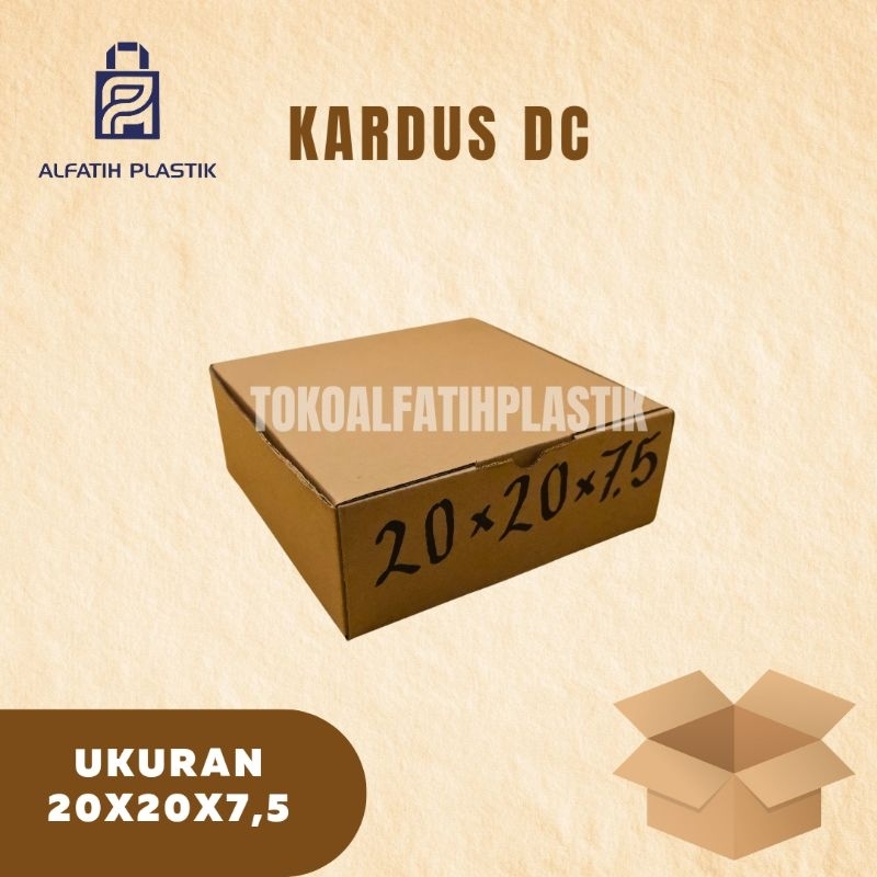 

kardus die cut 20x20x7,5 box kado box hampers kotak hampers