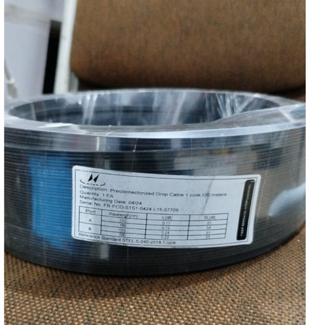 Kabel FO Fiber Optik Precon SC Dropcore FTTH - 150 Meter