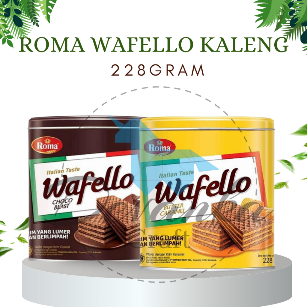 

Roma Wafello Kaleng 228gr Coklat & Caramel