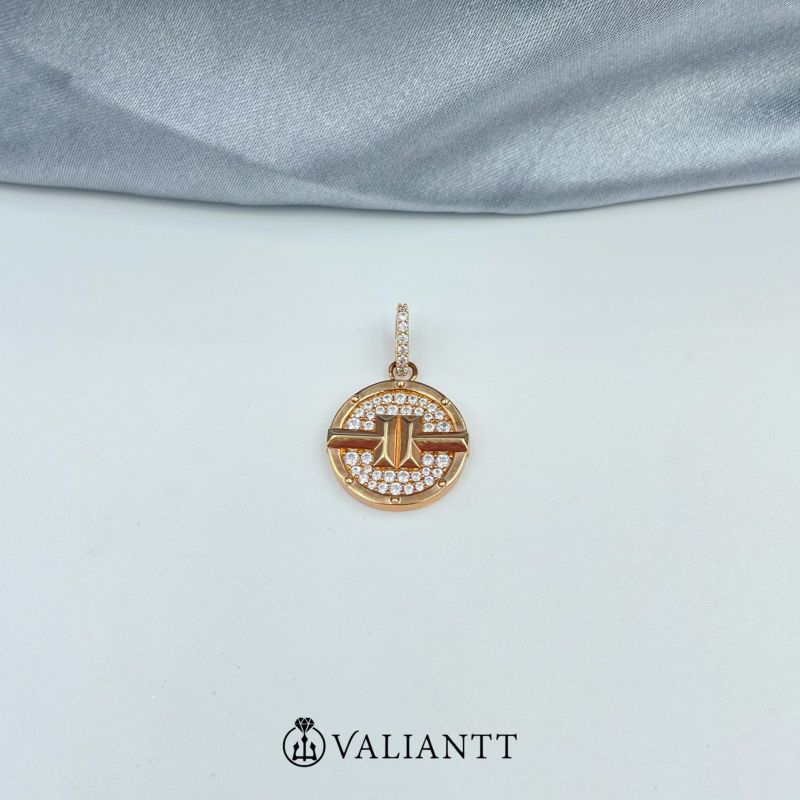 75% Rose Gold Swarovsky pendant 313