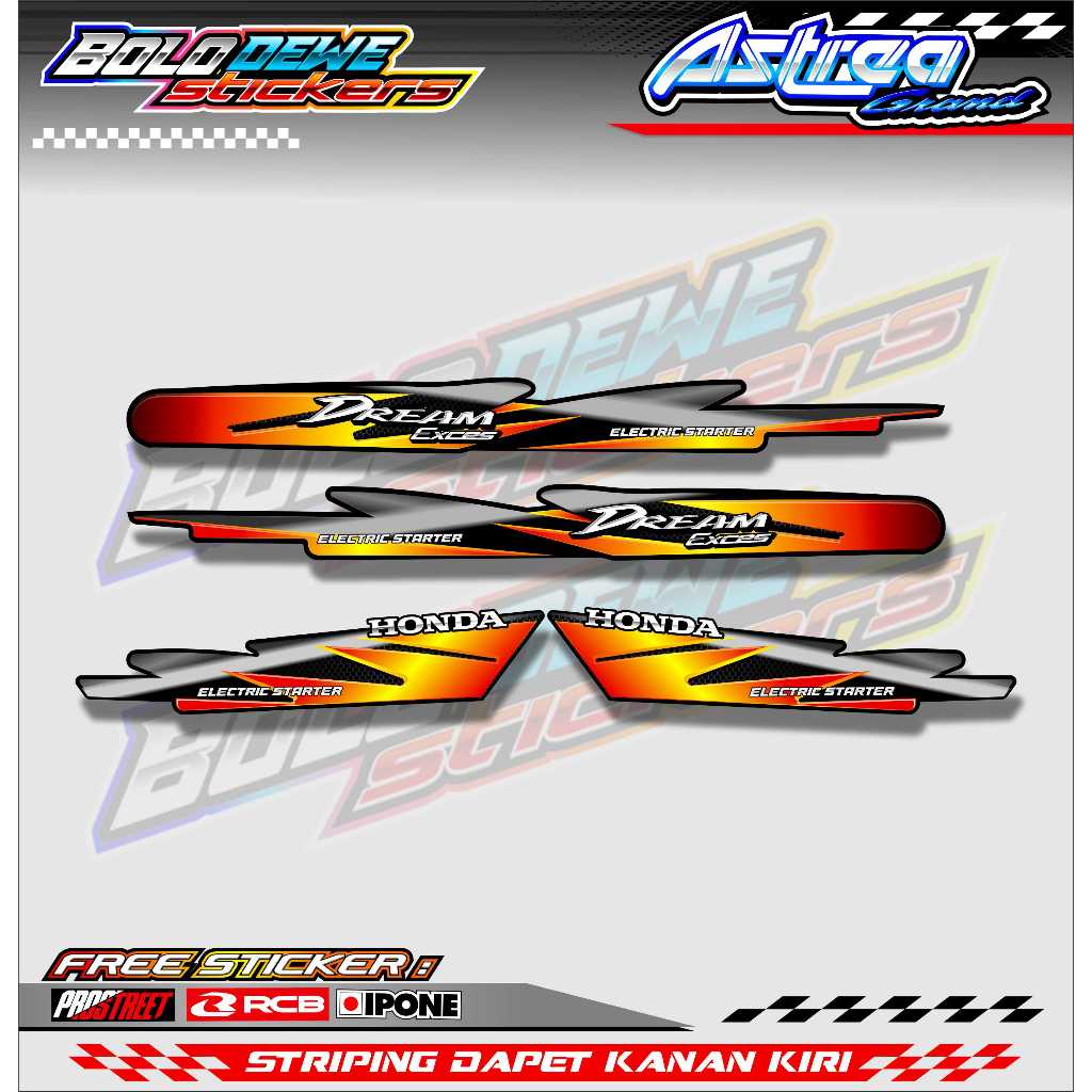 STRIPING VARIASI HONDA ASTREA GRAND / STICKER LIST VARIASI MOTOR ASTREA GRAND