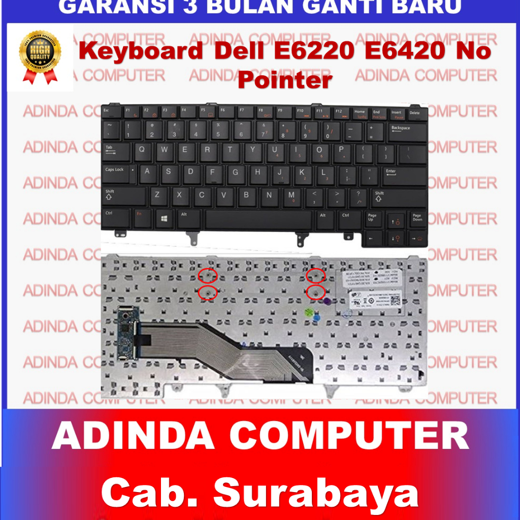Keyboard Laptop Dell e6420 e5420 e6220 e6320 e6430
