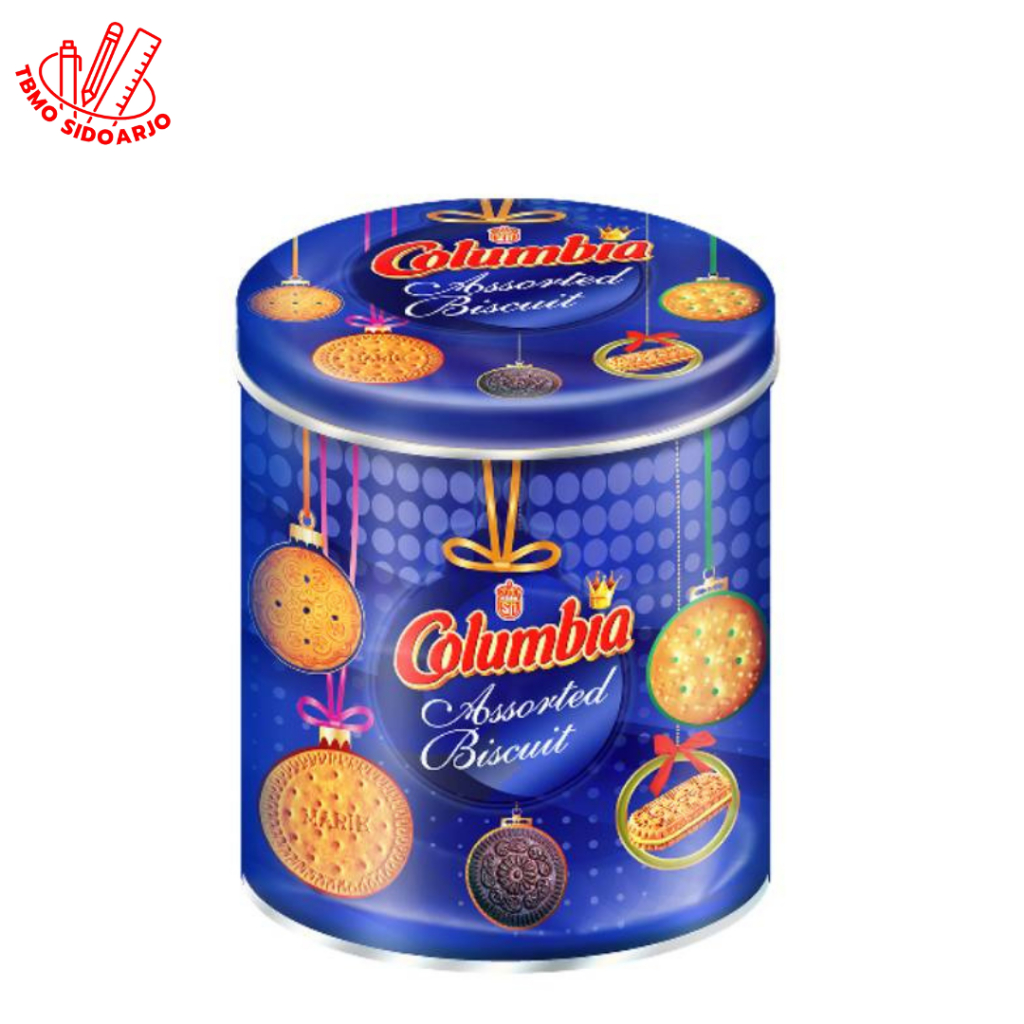 

COLUMBIA BISKUIT ANEKA RASA / ASSORTED KALENG 300 GRAM / KUE LEBARAN