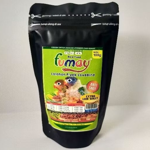 LOLOHAN / BUBUR FUMAY UNTUK ANAKAN LOVEBIRD, FALK, PARKIT, KENARI, DAN SEMUA JENIS BURUNG PEMAKANNYA