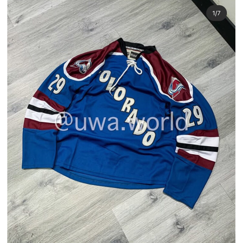 Jersey vtg nhl reebok colorado avalanche made in canada