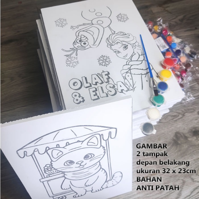 

GAMBAR MEWARNAI 2 TAMPAK DEPAN BELAKANG KETEBALAN 1CM BISA REQUEST GAMBAR