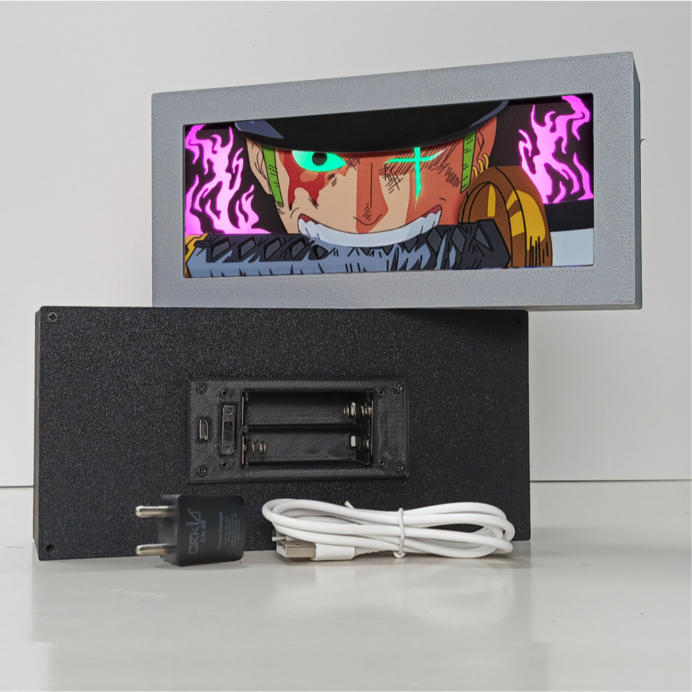 3D Anime Lightbox One Piece Art lampu LED dekorasi kamar