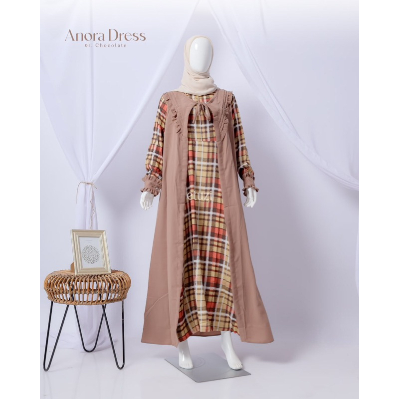 ETUZI - ANORA DRESS - GAMIS REMAJA READY HARGA DISKON PROMO BAHAN RAYON SUPER ADEM - DRESS KIDS MOM 