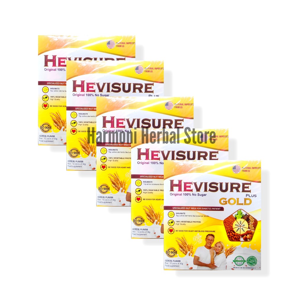 

Paket 5 Box Hevisure Gold Asli Original Susu Diabetes Kencing Manis Ampuh Atasi Gula Darah Tinggi