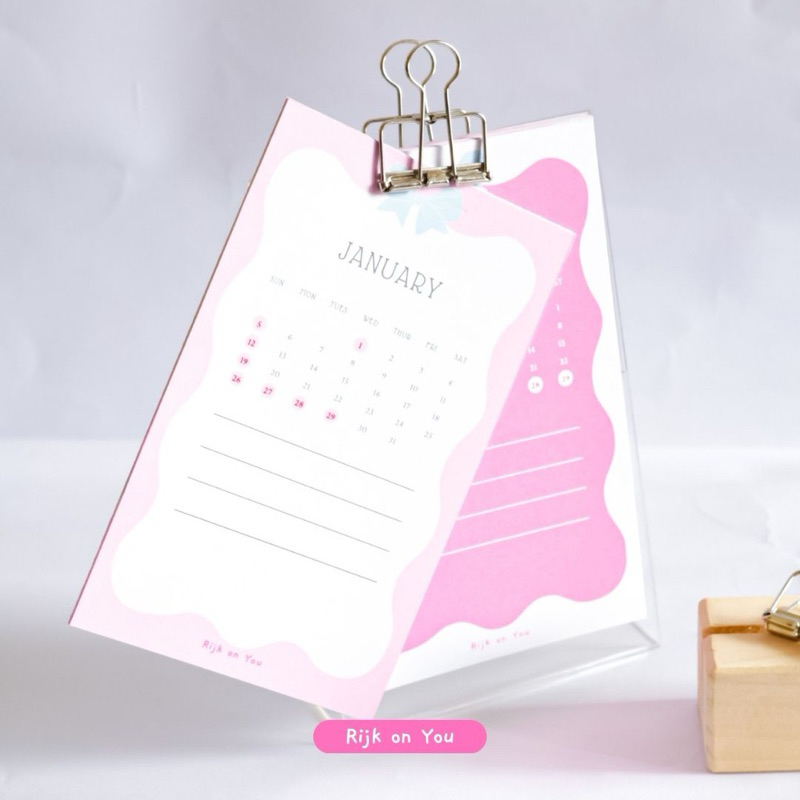 

Kalender Coquette seri B 2025 Rijk | Desk Kalender & Note