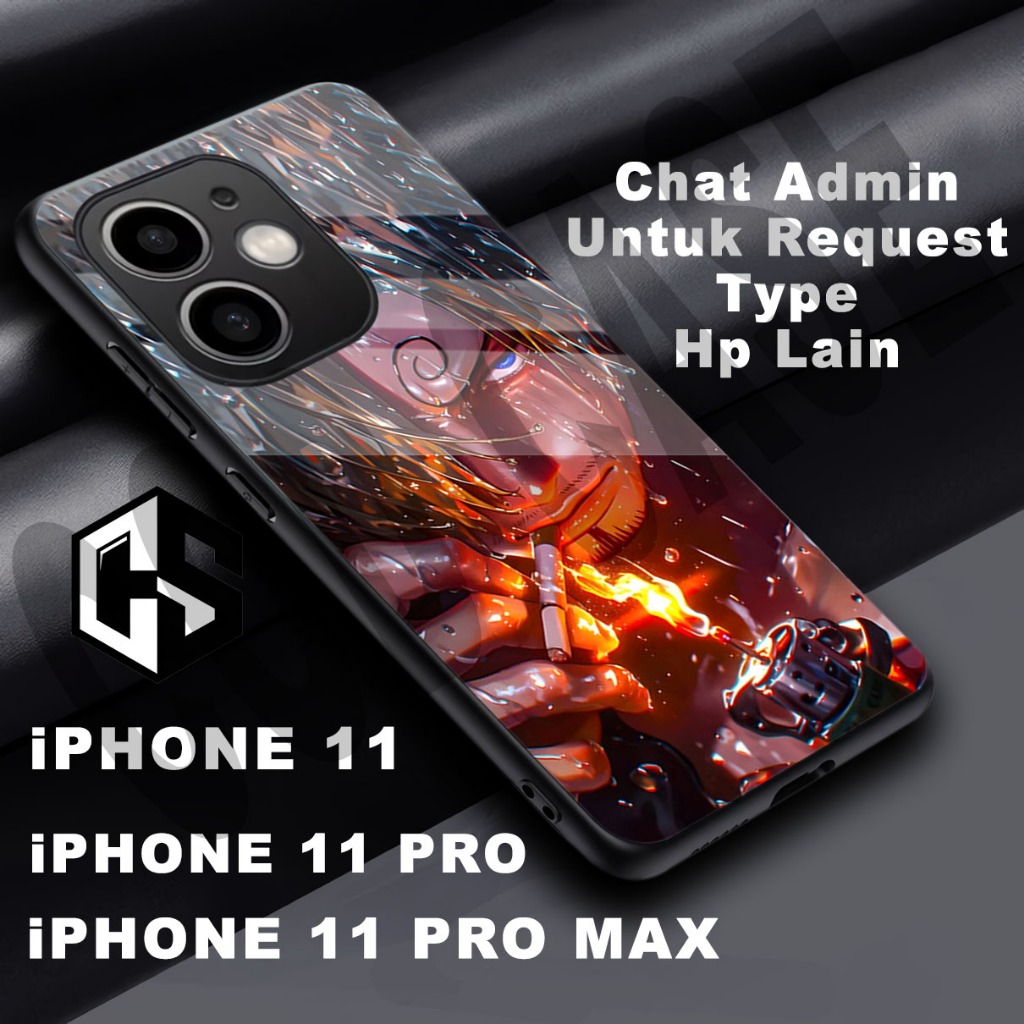 (COD 89) Softcase glossy kilau untuk type Hp IPHONE 11 / Motif Anime/case iphone 11 pro/casing iphon