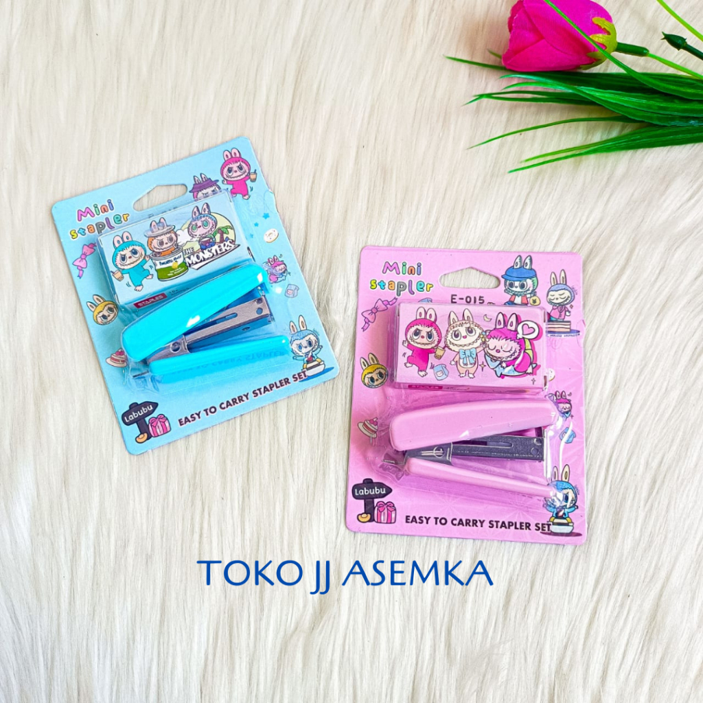 

STAPLER PLUS REFILL 2 IN 1 LABUBU MN-1755 STAPLES ADA ISI ULANG LISA BLACKPINK MURAH GROSIR COD