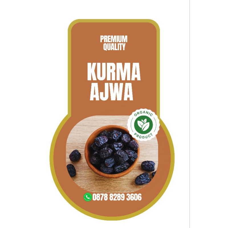 

KURMA AJWA Premium Organik Asli (repack) 500 gram