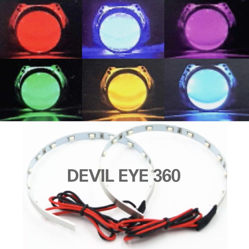 Devil Eye Lampu LED RGB universal demon eye