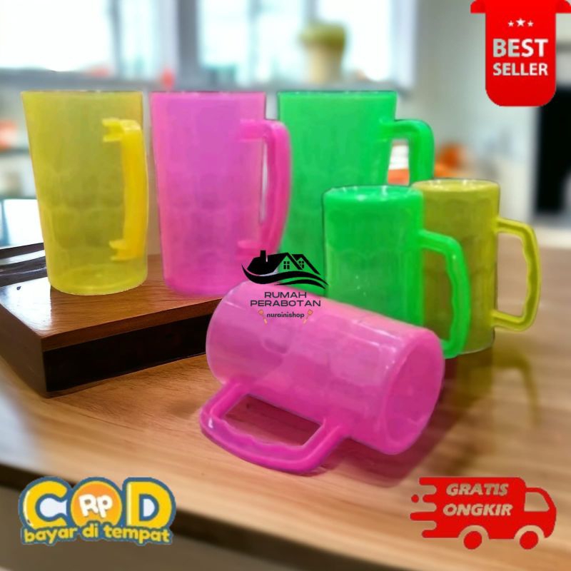 [RP] Gelas Soda besar/gelas gagang plastik