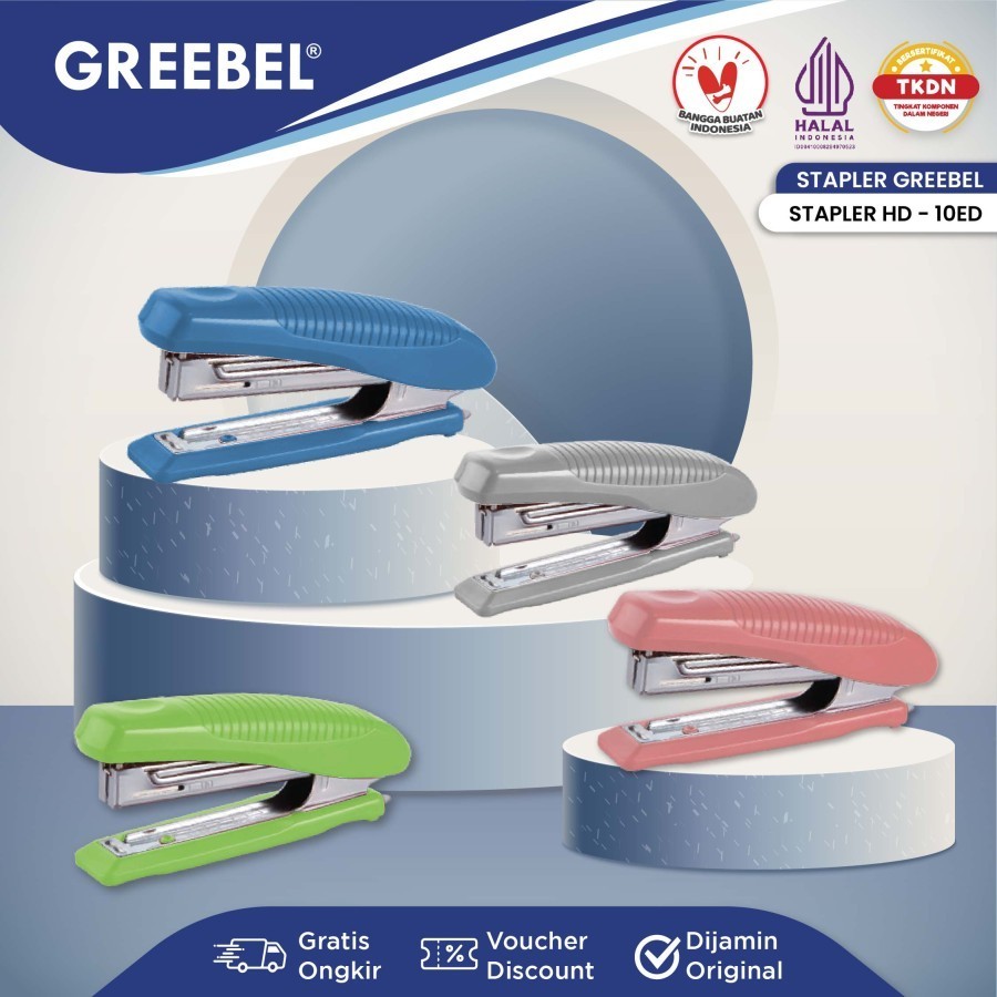 

Stapler Staples Jepretan Greebel HD-10ED Hekter Pengokot Necis Kecil