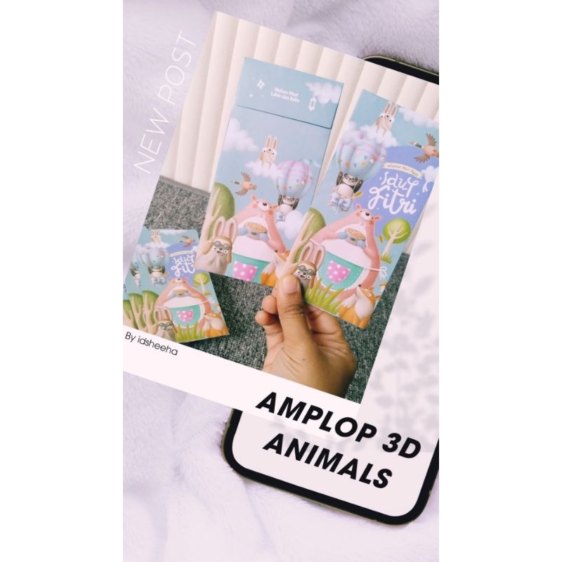 

(Isi 5) Amplop 3D terbaru 2025 tema Animals