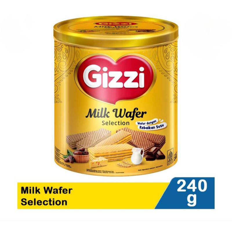 

❣️Gizzi Milk Wafer Selection kaleng 240g❣️