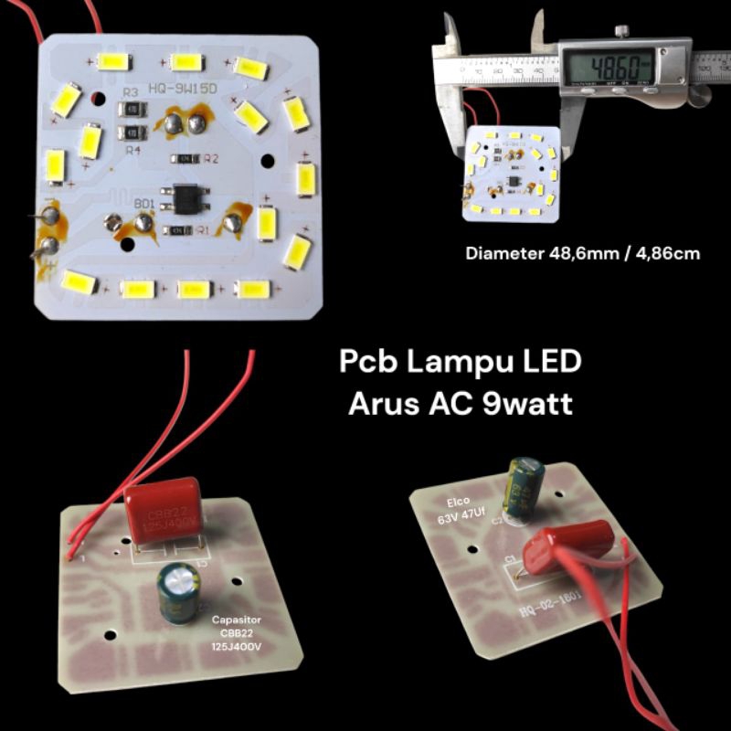 Lampu Led 9watt Pcb Lampu Led Normal