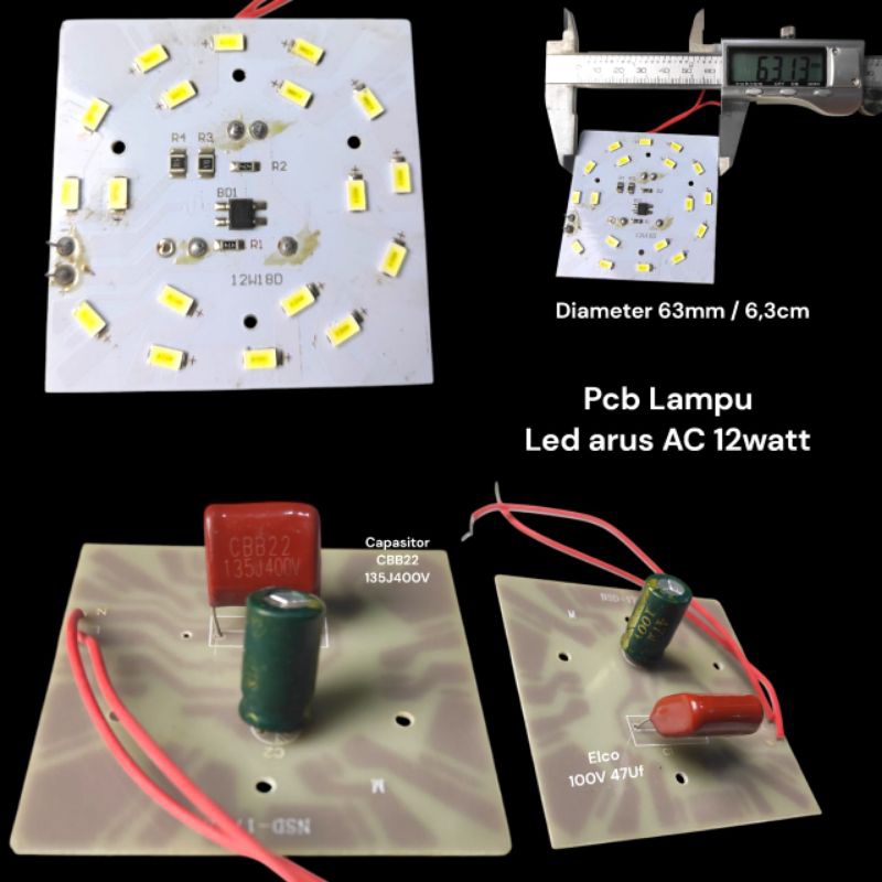 Lampu Led 12watt Pcb Lampu Led Normal