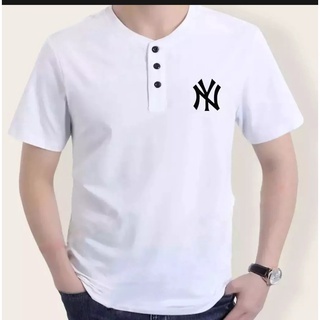 kaos kancing pria lengan pendek baju pria polos kancing tiga pakaiyan pria lengan pendek