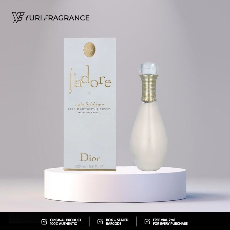 CD Jadore Lait Sublime Lotion 200ml Original Box Segel Lengkap