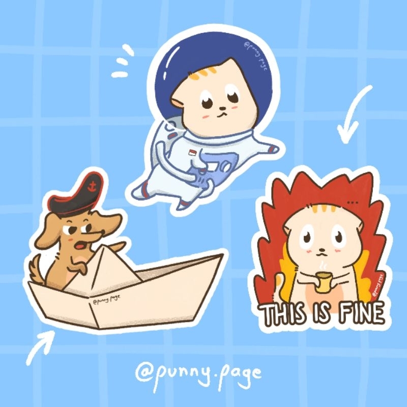 

Die Cut Sticker | Punny Page