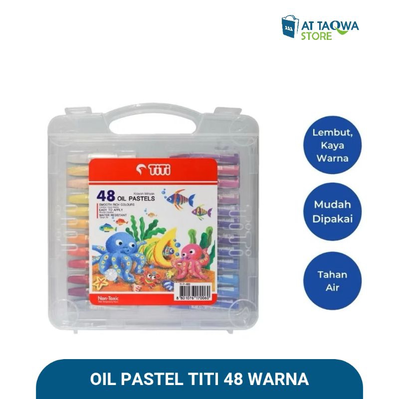 

Krayon Minyak / Oil Pastel TiTi 48 Warna TI-P-48S Non-Toxic