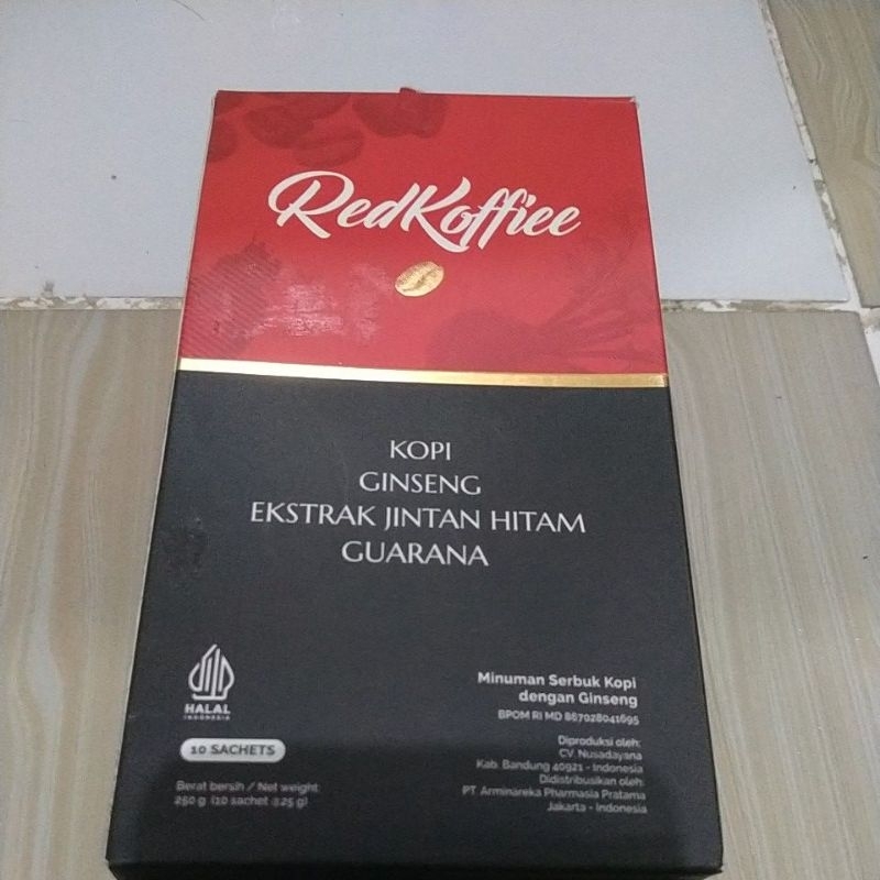 

Red koffiee, kopi merah kemasan baru