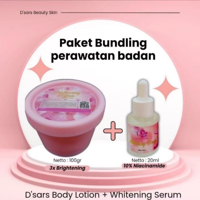 Body Lotion dan Serum Infus Whitening D'SARS