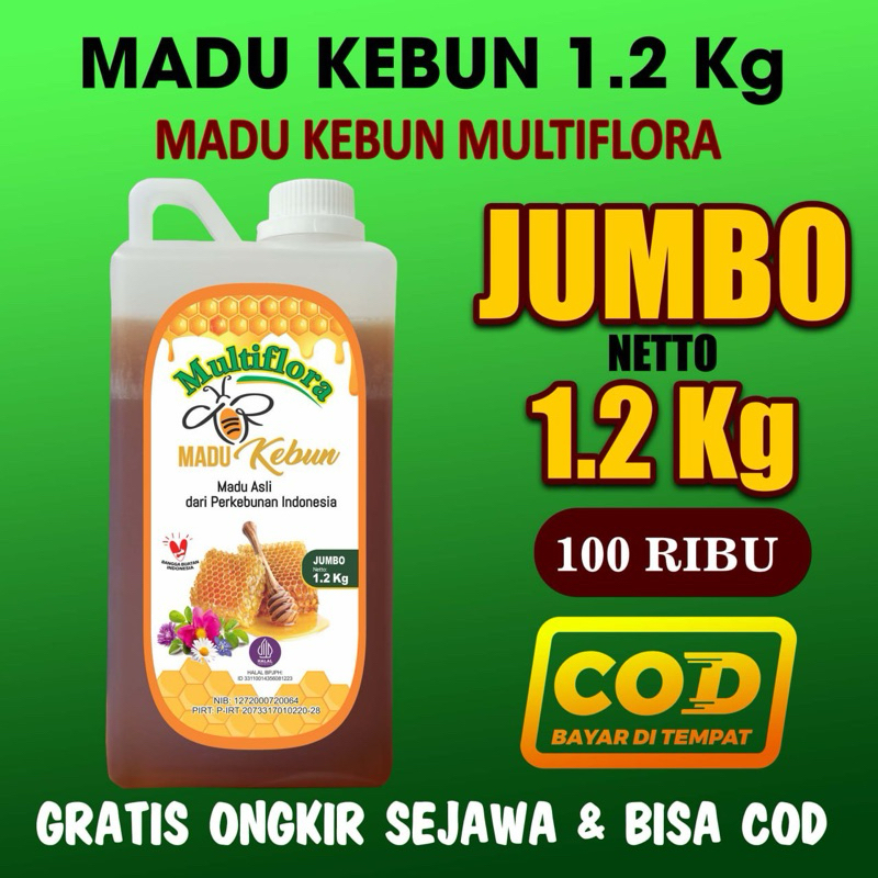 

MADU KEBUN MULTIFLORA JUMBO 1,2kg