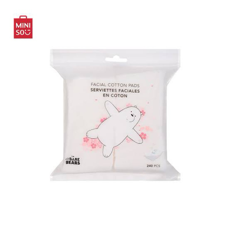 Miniso Cotton Pads 240pcs / kapas kecantikan