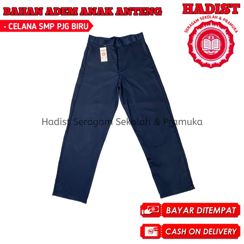 Seragam Sekolah Celana Smp Biru Panjang Laki Laki seragam sekolah smp