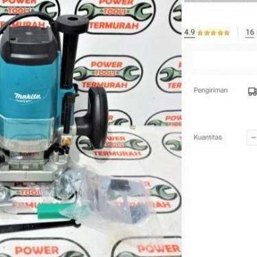 

Router MAKITA M3600B 1/2" Trimmer Besar Profil Pahat Kayu M 3600B