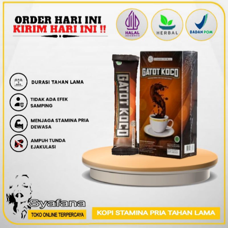 

KOPI GATOT KOCO ORIGINAL - KOPI STAMINA PRIA 1BOX ISI 5 SACHET