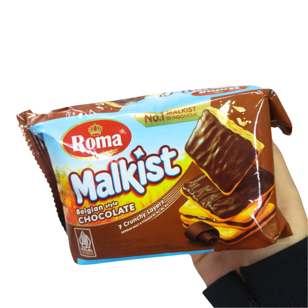 

Roma Malkist Coklat 100gr Extra Snack Craker Cokelat Kue Kering malkis