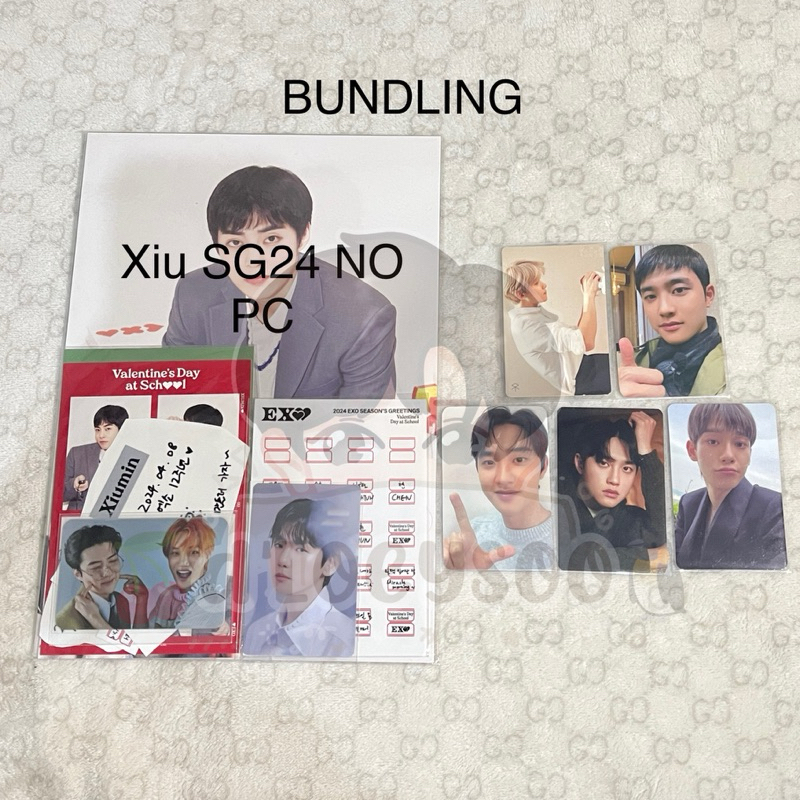 [READY/BACA DESC] PHOTOCARD SEHUN KAI SEKAI XR GALLERY DFTF XIUMIN SG24 EXO OFFICIAL BUNDLING BAEKHY