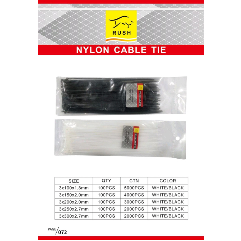 

kabel tis cable ties 3.0 x 300mm (30cm) , 250mm (25cm) , 200mm (20cm) , 150mm (15cm), 100mm (10cm)