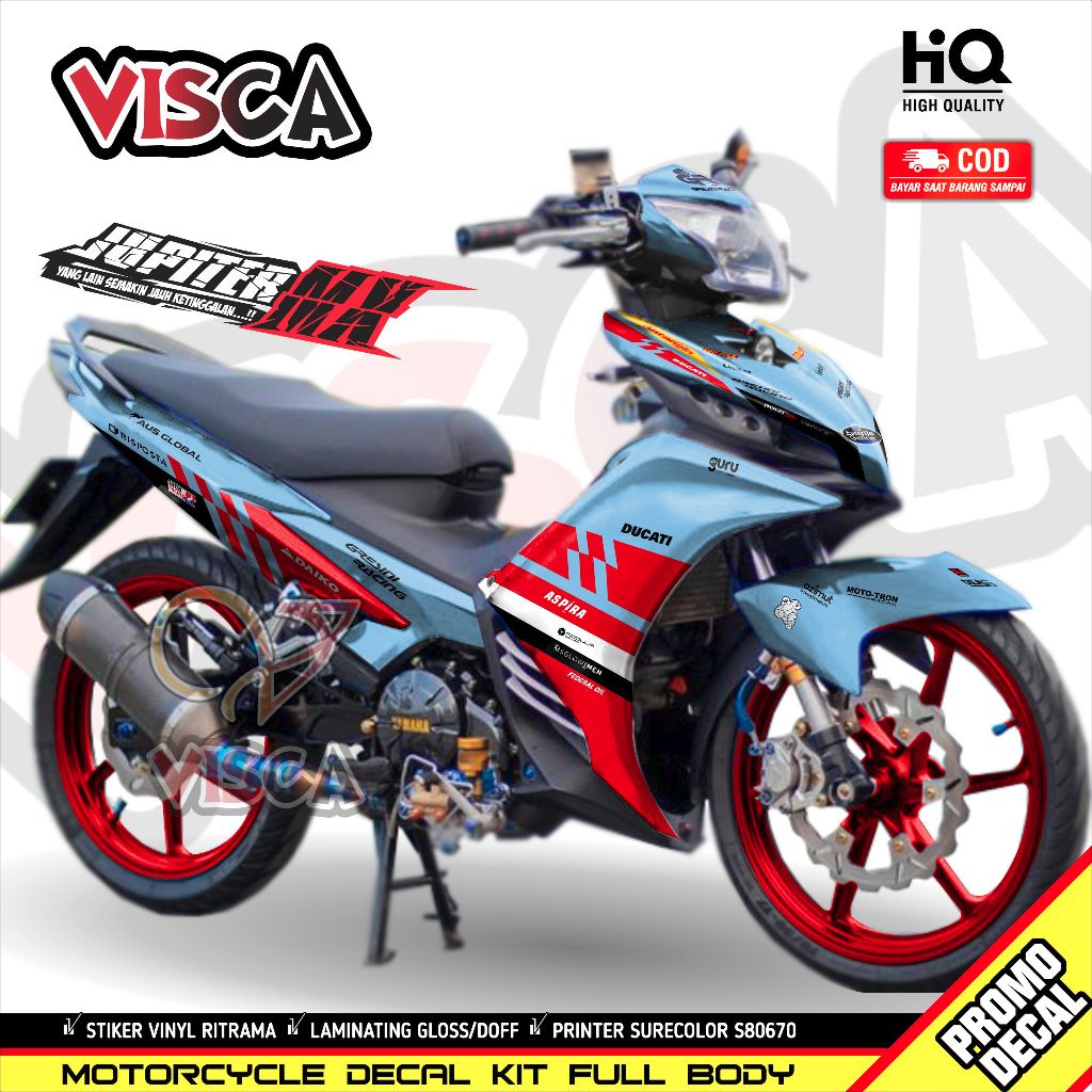Stiker Jupiter Mx 135 New Full Body Decal Jupiter Mx 135 New Full Body Striping Mx New 135 Full Body